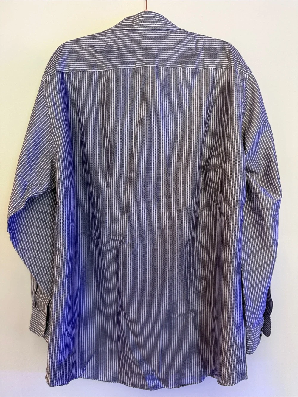 Jos. A. Bank Blue and White Striped Dress Shirt